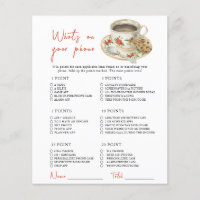 Coffee baby shower - What's On Your Phone Game