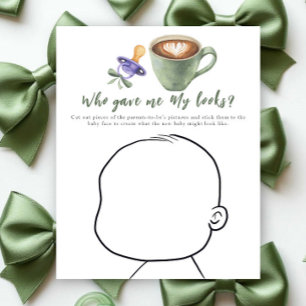 Coffee baby shower - Who gave me My looks?