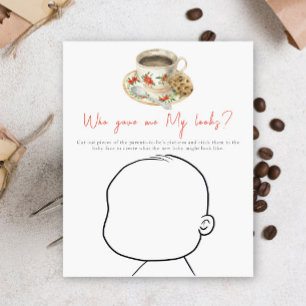 Coffee baby shower - Who gave me My looks?