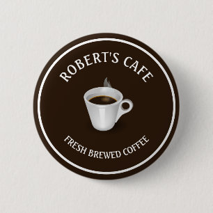 Coffee Barista Cafe Custom 6 Cm Round Badge