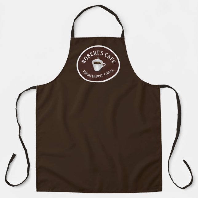 Coffee Barista Cafe Custom Apron (Front)