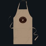 Coffee Barista Cafe Custom Khaki Long Apron<br><div class="desc">Coffee Barista Cafe Custom Apron</div>