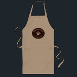 Coffee Barista Cafe Custom Khaki Long Apron<br><div class="desc">Coffee Barista Cafe Custom Apron</div>