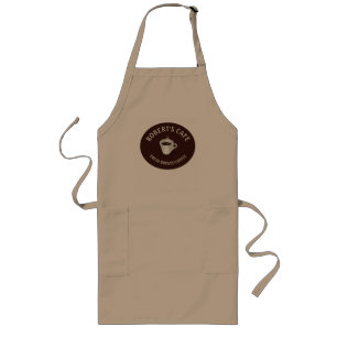 Coffee Barista Cafe Custom Khaki Long Apron