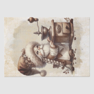 Coffee Barista Gnome Tissue Paper