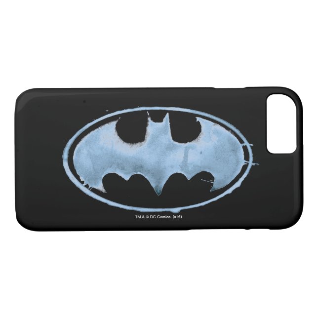 Coffee Bat Symbol - Blue Case-Mate iPhone Case (Back (Horizontal))