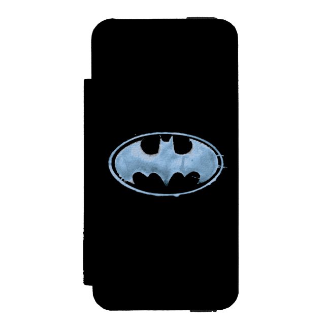 Coffee Bat Symbol - Blue Incipio iPhone Wallet Case (Folio Front)