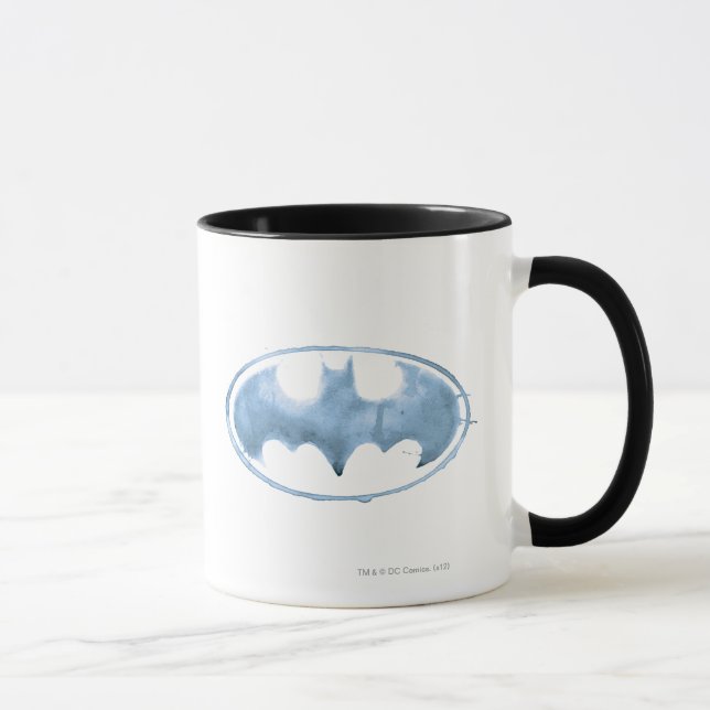 Coffee Bat Symbol - Blue Mug (Right)