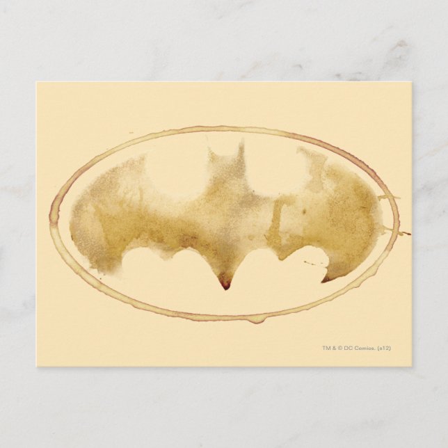 Coffee Bat Symbol Postcard (Front)