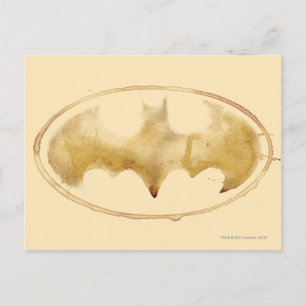 Coffee Bat Symbol Postcard