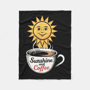 Coffee Beach Repeat Summer Hawaii Sunshine and Fleece Blanket