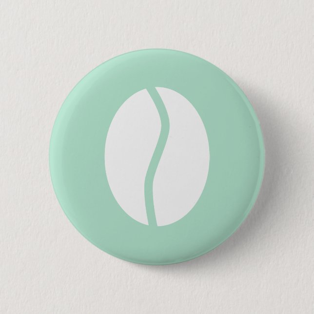 coffee bean 6 cm round badge (Front)