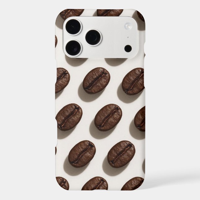 Coffee Bean Aesthetic iPhone Cover – Rich & Minima (Back)