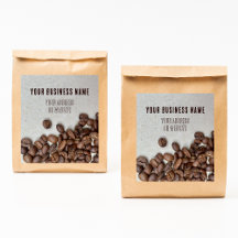 Coffee Bean Bag Label