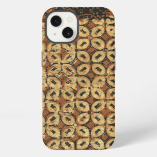 Coffee Bean Batik Art Pattern Design iPhone 13 Case