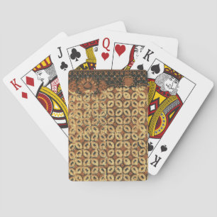 Coffee Bean Batik Art Pattern Design Playing Cards