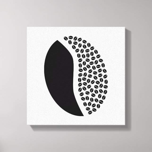 coffee bean beans canvas print (Front)
