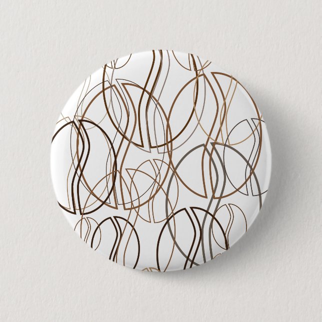 coffee bean blur 6 cm round badge (Front)