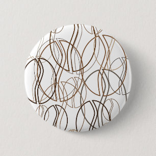 coffee bean blur 6 cm round badge