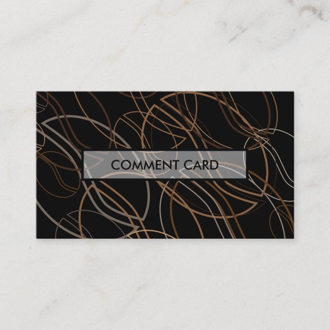 coffee bean blur comment card (Front)
