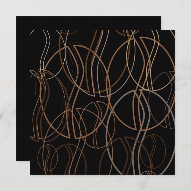 coffee bean blur invitation (Front/Back)