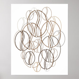 coffee bean blur poster