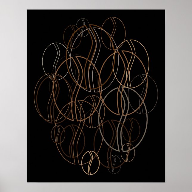 coffee bean blur poster (Front)