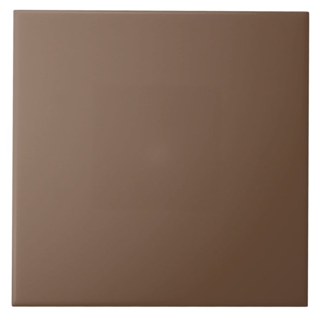 Coffee Bean Brown Ceramic Tile (Front)