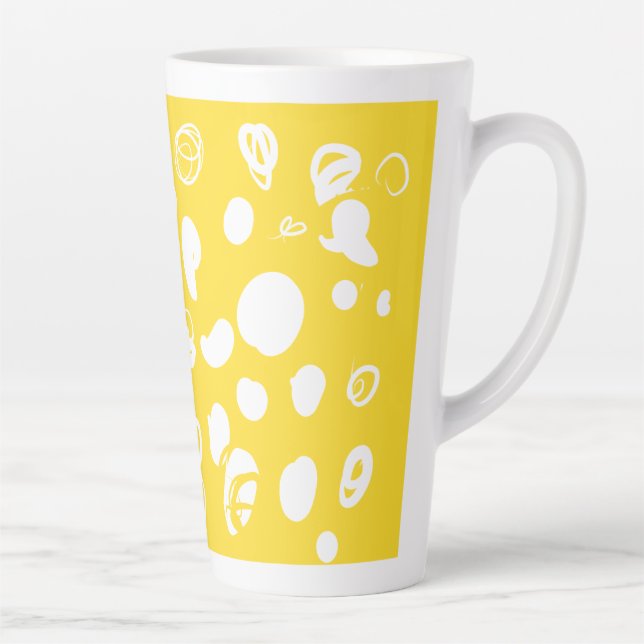 Coffee bean design Latte Mug (Right)