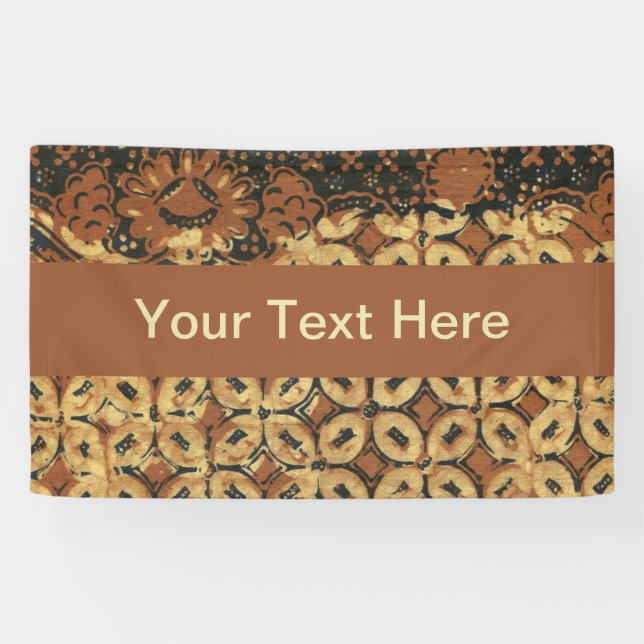 Coffee Bean Earthy Boho Rustic Banner (Horizontal)