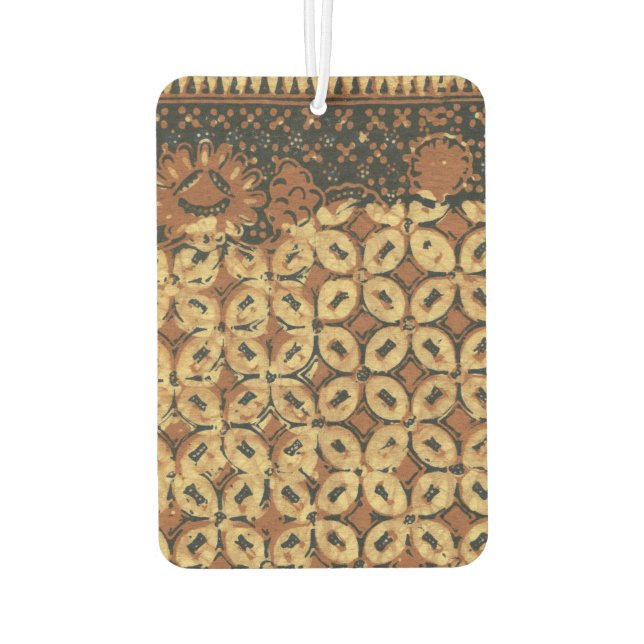 Coffee Bean Earthy Boho Rustic Car Air Freshener (Back)