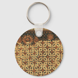 Coffee Bean Earthy Boho Rustic Key Ring