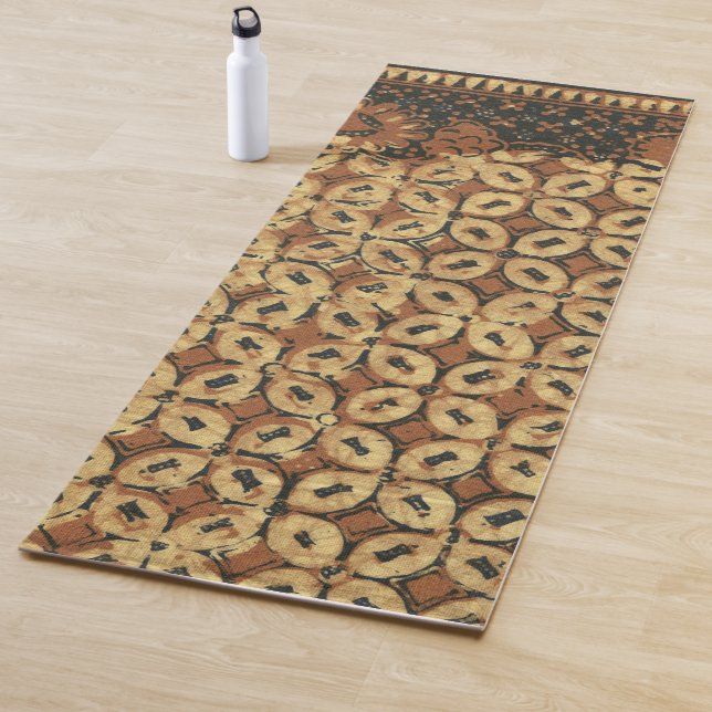 Coffee Bean Earthy Boho Rustic Yoga Mat (In Situ)