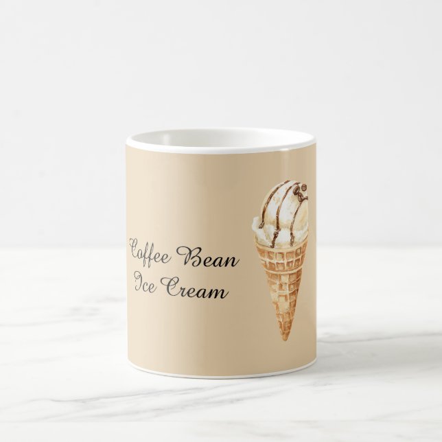 Coffee Bean Ice Cream Cone Mug (Center)