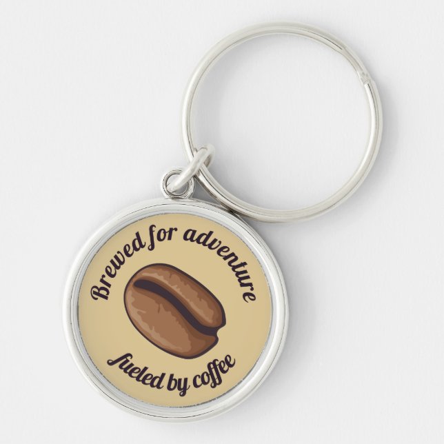 Coffee Bean Icon Keychain (Front)