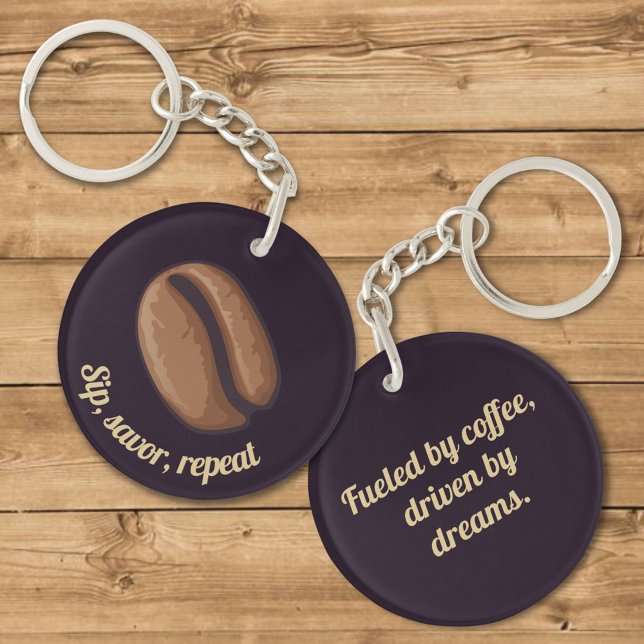 Coffee Bean Icon Keychain (Creator Uploaded)