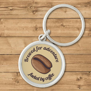 Coffee Bean Icon Keychain