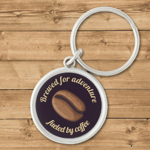 Coffee Bean Icon Keychain