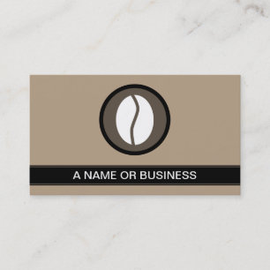 coffee bean mocha bubble business card