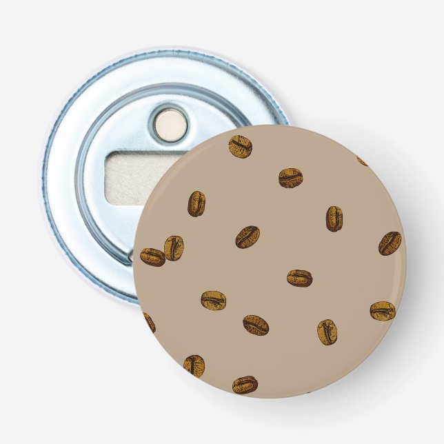 Coffee Bean Pattern Bottle Opener (Front)