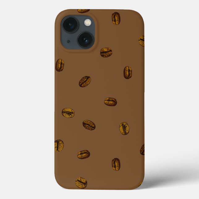 Coffee Bean Pattern Case-Mate iPhone Case (Back)