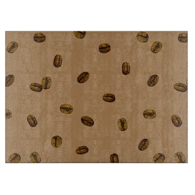 Coffee Bean Pattern Cutting Board (Front)