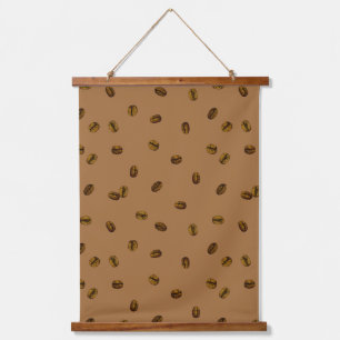 Coffee Bean Pattern Hanging Tapestry