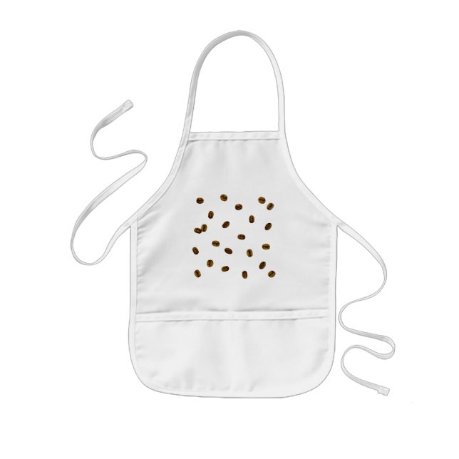 Coffee Bean Pattern Kids Apron (Front)