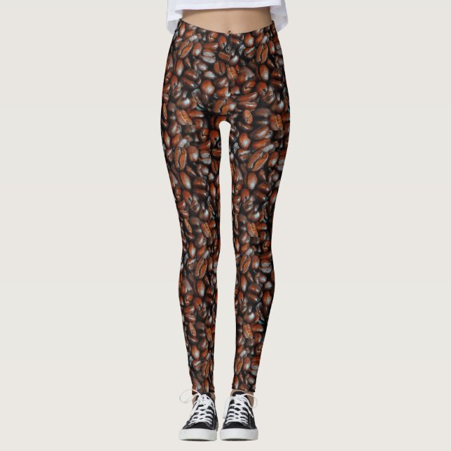 Coffee Bean Pattern Leggings (Front)