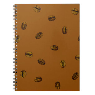 Coffee Bean Pattern Notebook