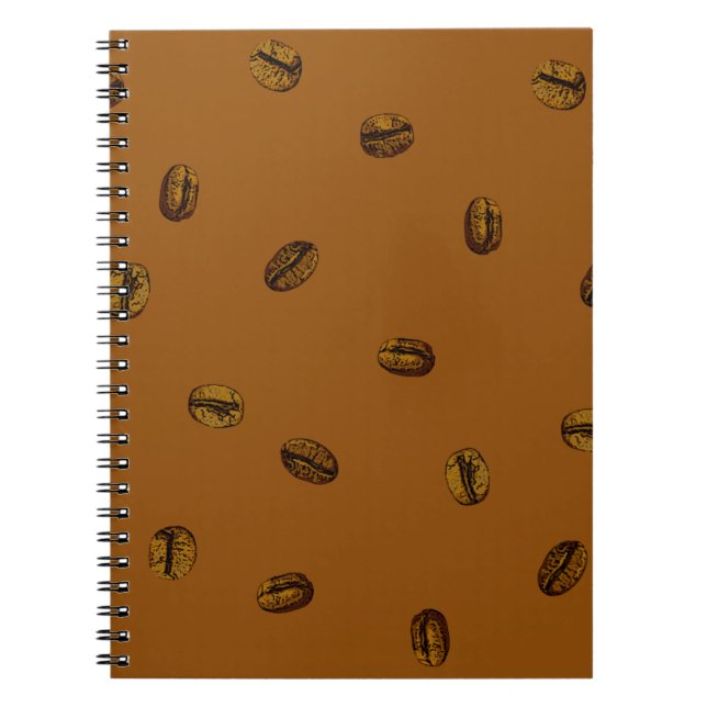 Coffee Bean Pattern Notebook (Front)