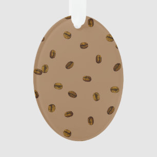 Coffee Bean Pattern Ornament