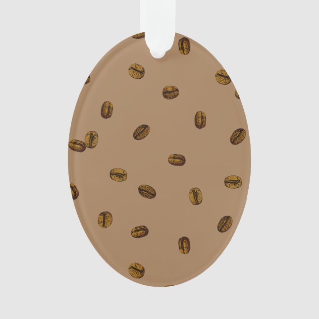 Coffee Bean Pattern Ornament (Front)