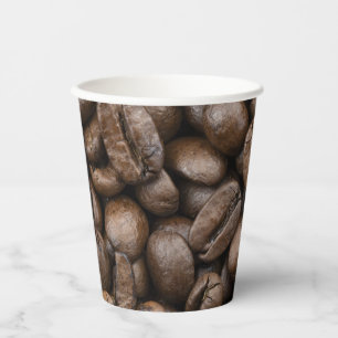 Coffee Bean Pattern Paper Cups